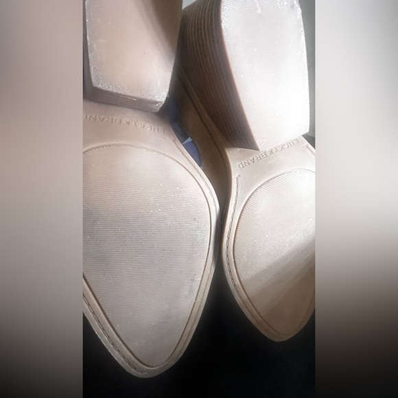 Lucky Brand Tan Suede Ankle Strap Women's Shoes - Picture 8 of 9